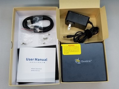 Beelink GK35 Mini PC Celeron J3455 1.5GHz 8GB RAM 512GB M.2 SSD Ubuntu WiFi