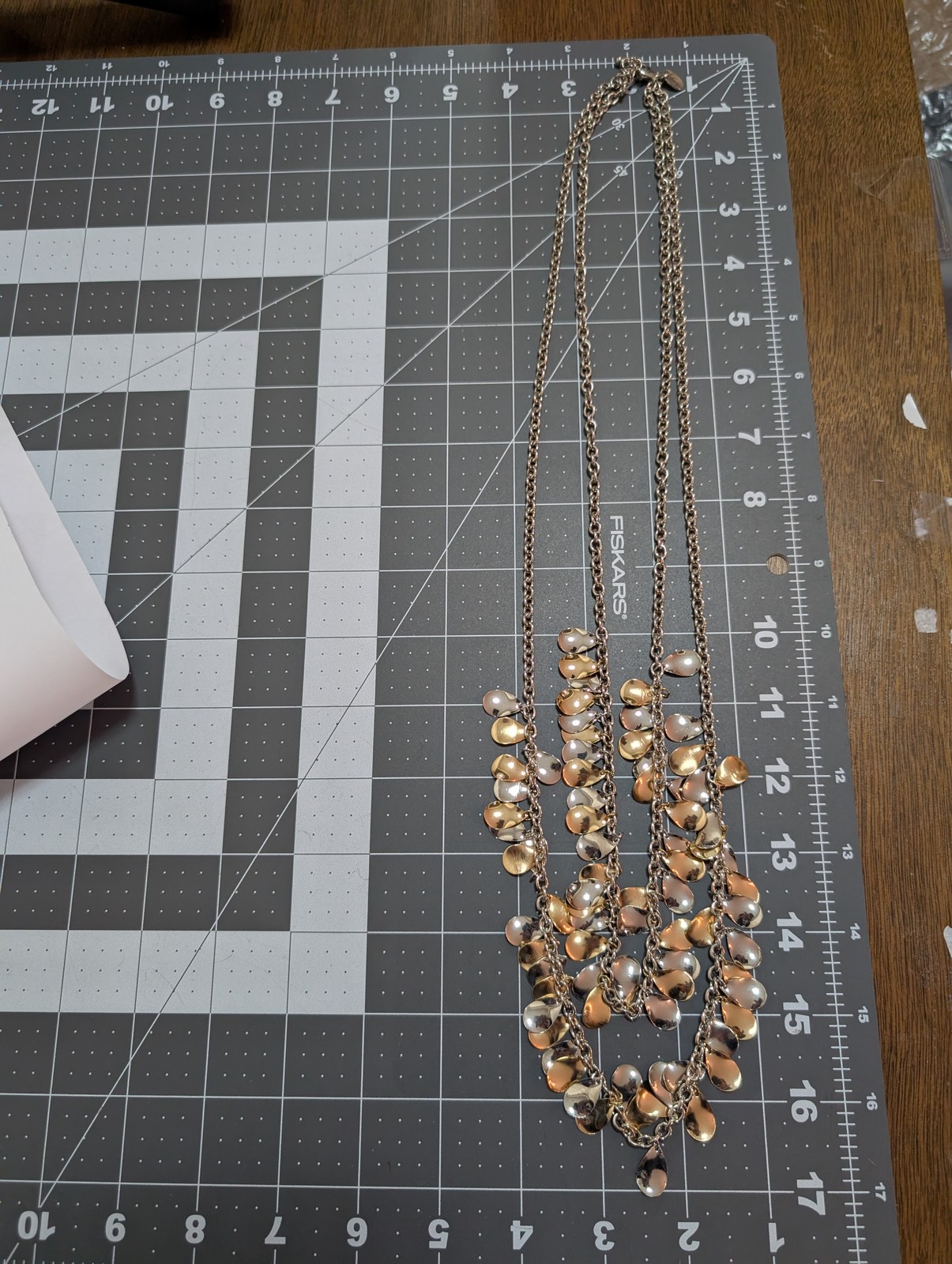 Chico's Multi-Strand Statement Necklace Two-Tone … - image 7