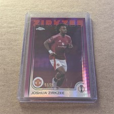 Topps Chrome 2024-25 UEFA Joshua Zirkzee Manchester United 51/75 EPL