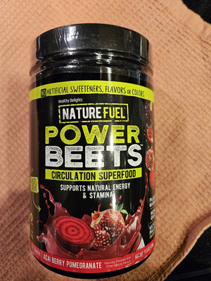 Nature Fuel Power Beets Powder Delicious Acai Berry Pomegranate 60 Serving 08/26