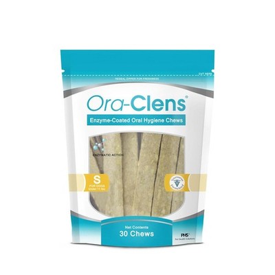 Ora-Clens Oral Hygiene Chews for Small Dogs - 30 Chews - Cleans Teeth & Fre