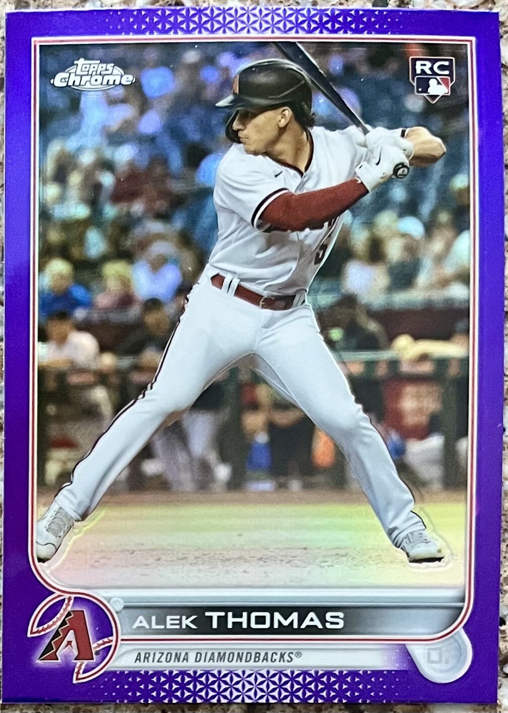 2022 Topps Chrome Update ALEK THOMAS RC Purple Refractor #USC12