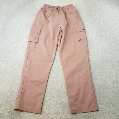Nike Mens Tracksuit Bottoms Small Pink Brown Cargo Utility