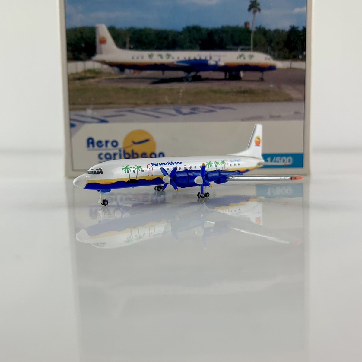 Herpa 514613 Aerocaribbean Ilyushin IL-18 1/500Limited