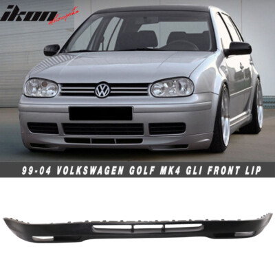 Fits 99-04 Volkswagen Golf MK4 GLI Style Front Bumper Lip Spoiler Unpainted PU