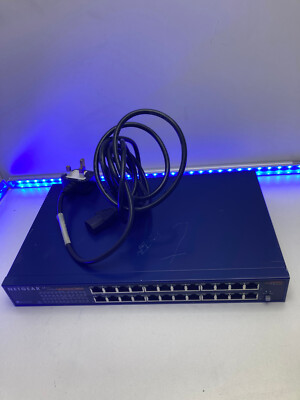 Netgear FS524 24 PORT 10/100 SCHNELLER ETHERNET-SWITCH UK VERKÄUFER KOSTENLOSER VERSAND #G5