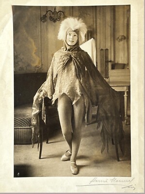 PARIS Théâtre de l'Odéon Actress Role of Puck 1922 Photo Henri Manuel Vintage 