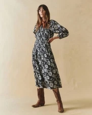 NEW  - The Great The Cobblestone Maxi Dress Women's Navy Blue  - Size 1 / Small