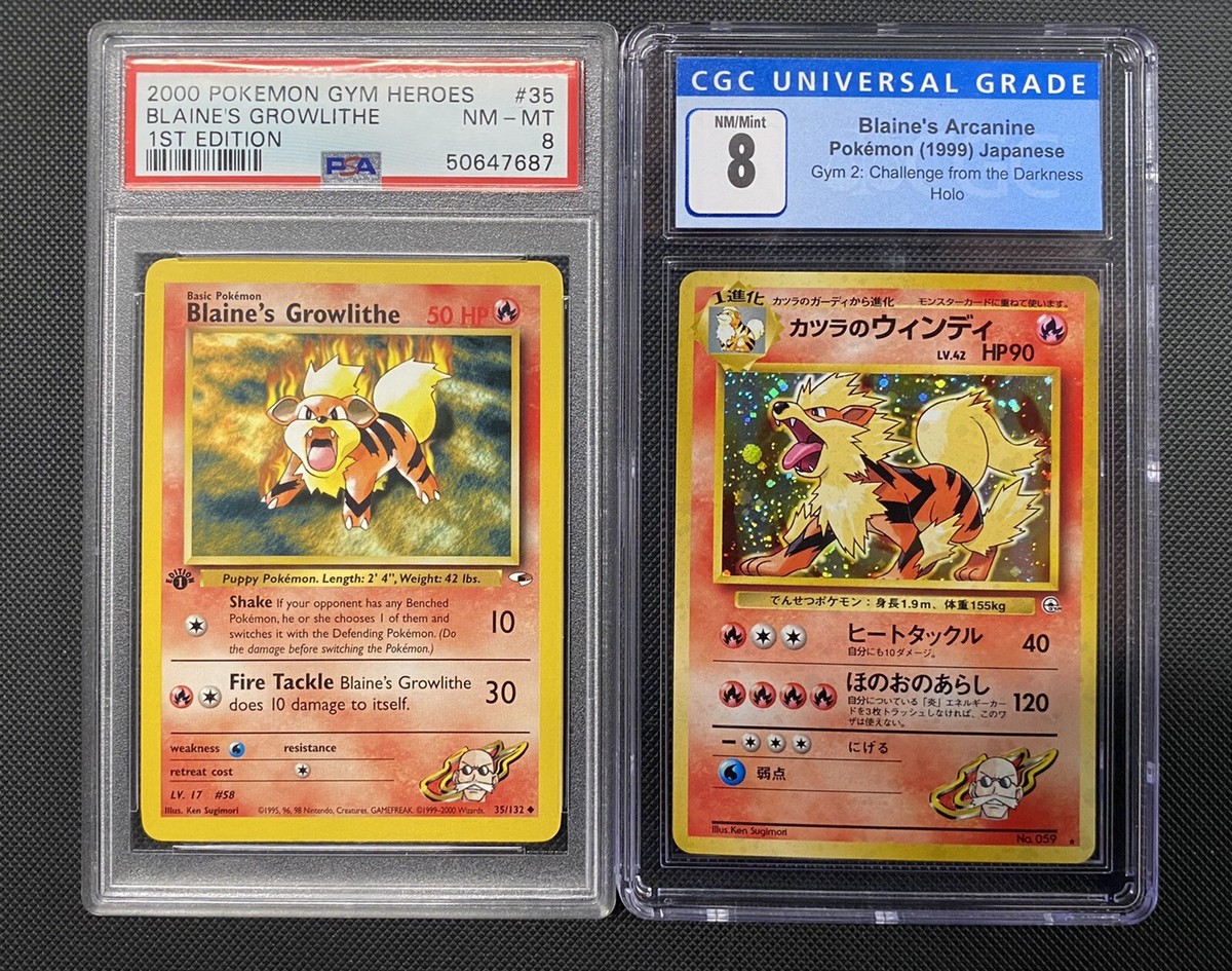 【Arcanine】ウエストフレテレンBLOND Blaine's Arcanine Pokemon Card first edition No.59 Holo F/S