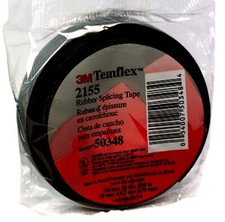 Temflex Rubber Splicing Tape 2155 3/4 in x 22 ft Black General Purpose Self-F...