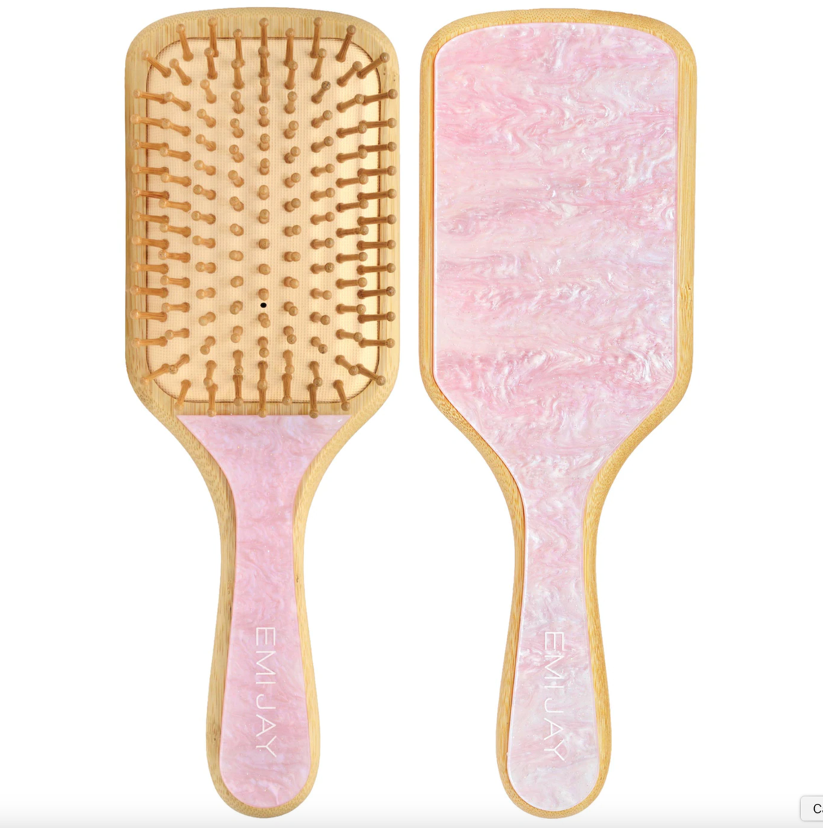 Emi Jay Bamboo Paddle Hair Brush in Pink Sugar, Increases Hair