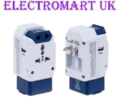 AMERICAN TOURISTER INTERNATIONAL WELTWEITER REISEADAPTER USB LADEGERÄT ANTI-ÜBERSPANNUNGS