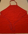 Red Color Chefs Apron. Never Used, Unbranded 2 Pockets In Front.