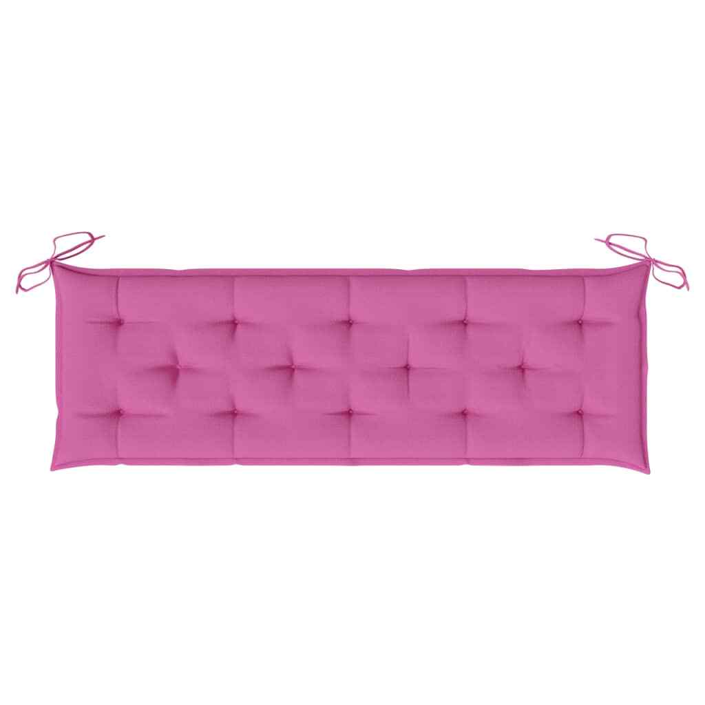 AX Cuscino Rosa Per Panche Panca Giardino Corde Soggiorno 150x50x7cm Sala 361619