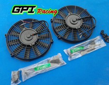 2x 14inch Electric Radiator Cooling Slim Fan Push Pull Mounting Kit Universal 2x 14inch Electric Radiator Cooling Slim Fan Push Pull Mounting Kit Universal
