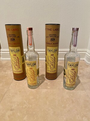 Colonel EH Taylor Small Batch & Single Barrel Empty Bourbon Bottles & Tubes