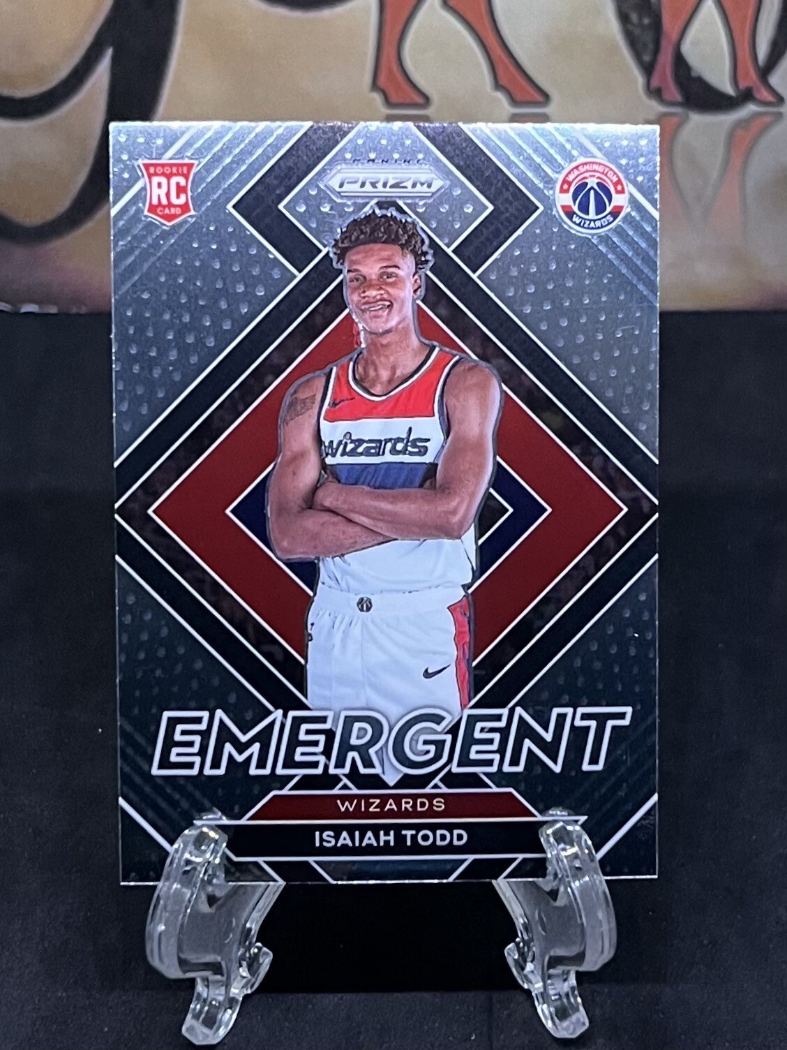 2021-22 Panini Prizm Isaiah Todd RC #30 Emergent Washington Wizards