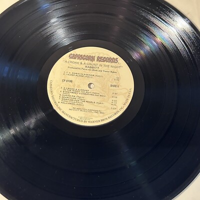 Trevor Rabin参加！Rabbitt / A Croak And A 〜 Rabbitt A Croak & A Grunt In The Night 1977 VG+ EX Trevor