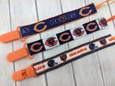 Bears Pacifier Clip, Football Pacifier Clip, Baby Shower Gift, Stocking Stuffer