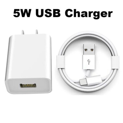 USB Wall Power Charger Cube Adapter For Apple iPhone 8 11 12 13 14 XR Data Cable