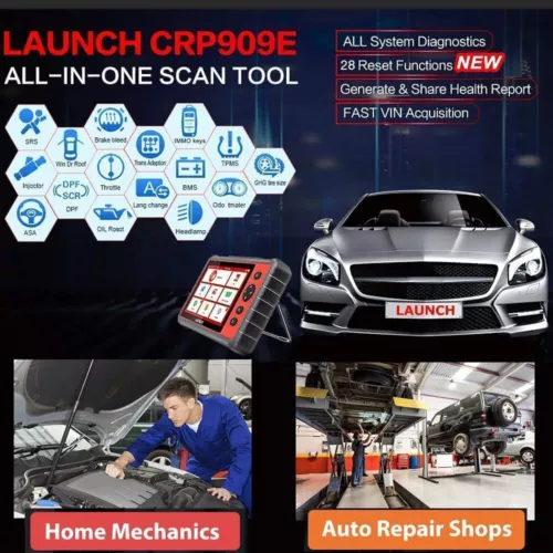 LAUNCH X431 CRP909E Pro+ Full System Car OBD2 Scanner Diagnostic IMMO 28+Reset - Picture 9 of 21