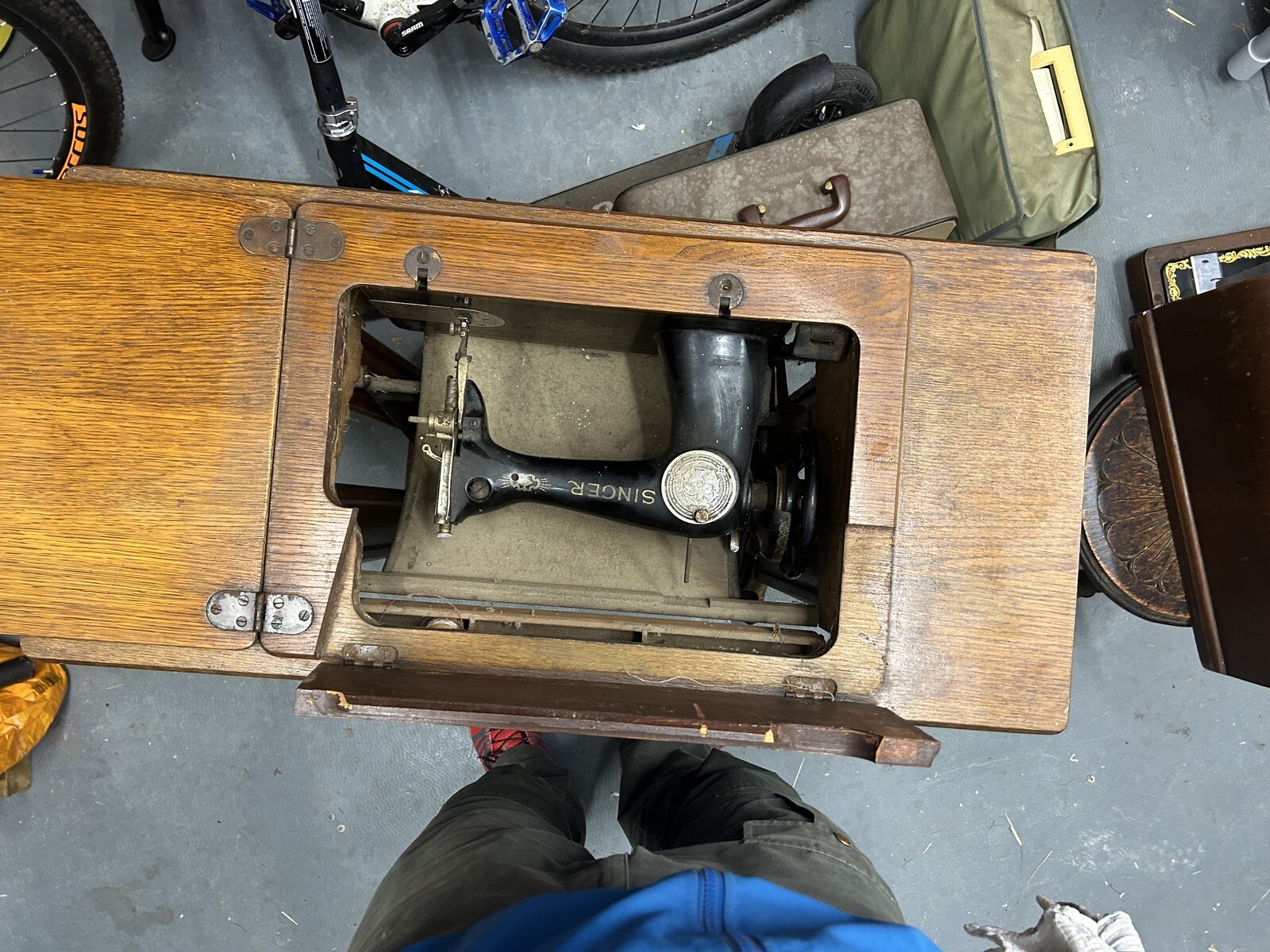 vintage singer treadle sewing machine eBay
