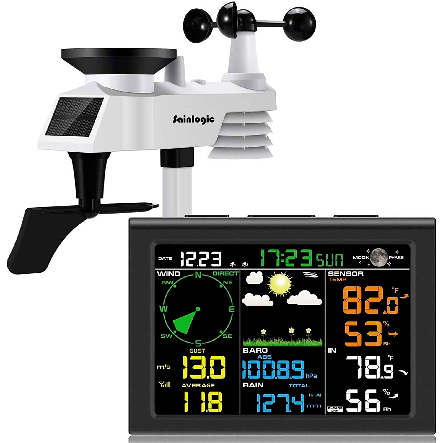 Wireless Weather Station with Outdoor Sensor, 8In1 Weather Station eBay