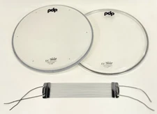 PDP 10" Snare Drum Drumhead Set, Batter & Resonant + Snare Wires NEW