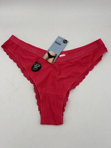 M & S Womens Miami Knickers Size 10 x 3 2 x pink 1 x white RRP £18 - Picture 5 of 7
