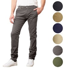 Men's Stretch Cotton Chino Pocket Casual Pants  Size 30-42  NWT Free Shipping