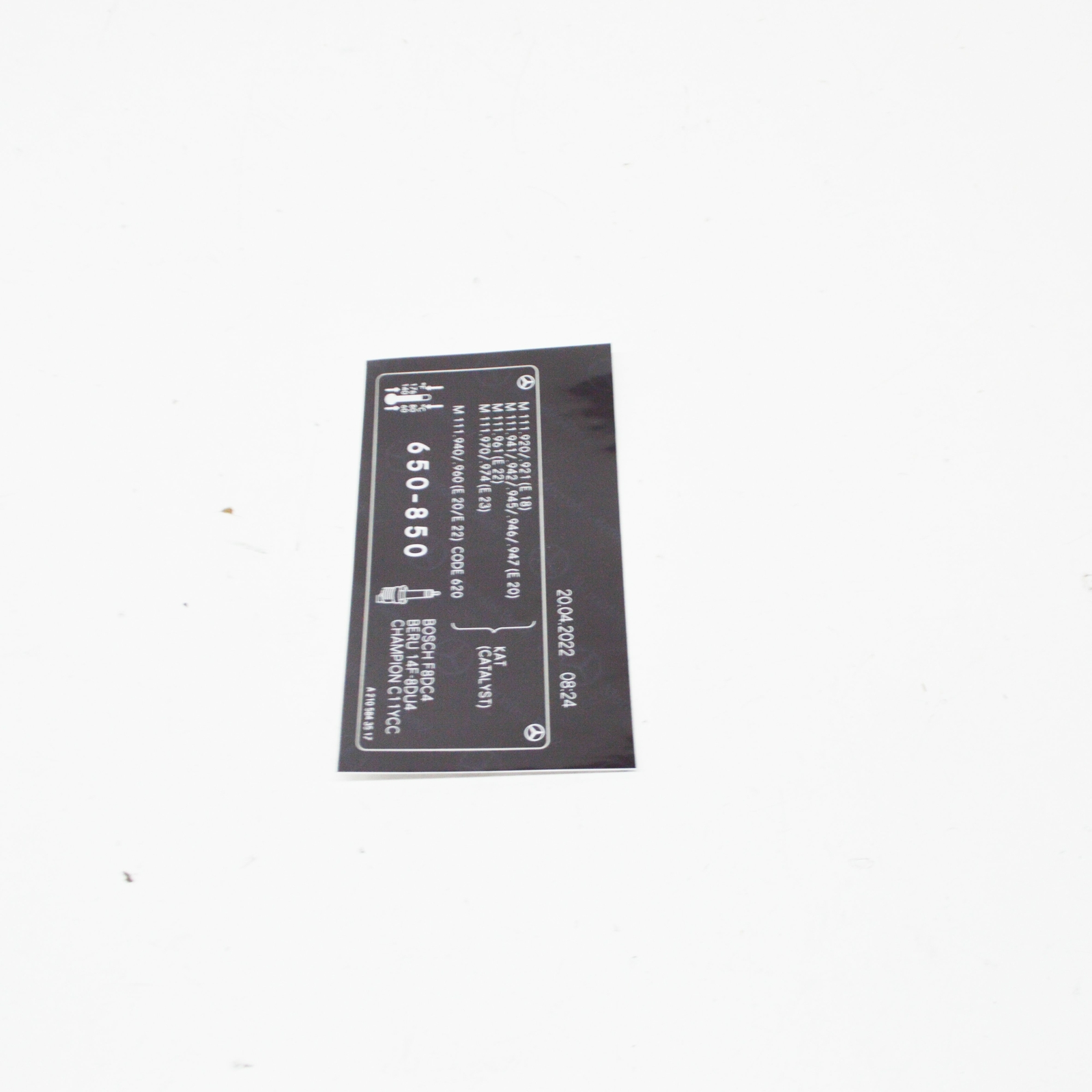 MERCEDES-BENZ E W124 Engine Plate Guide Sign A2105843517 NEW 
