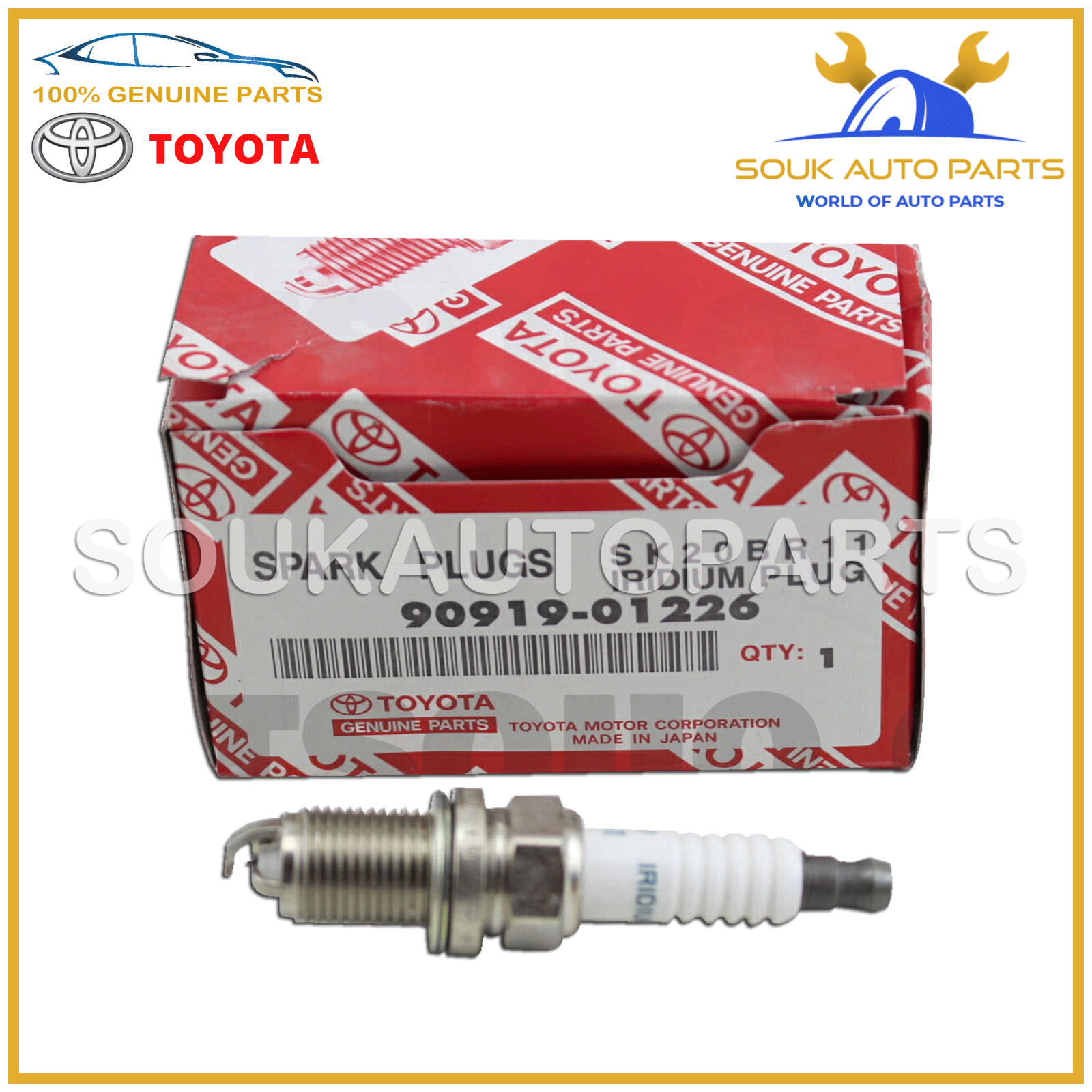 90919-01226 Genuine Toyota PLUG, SPARK 9091901226 OEM BREVIS VEROSSA PROGRES
