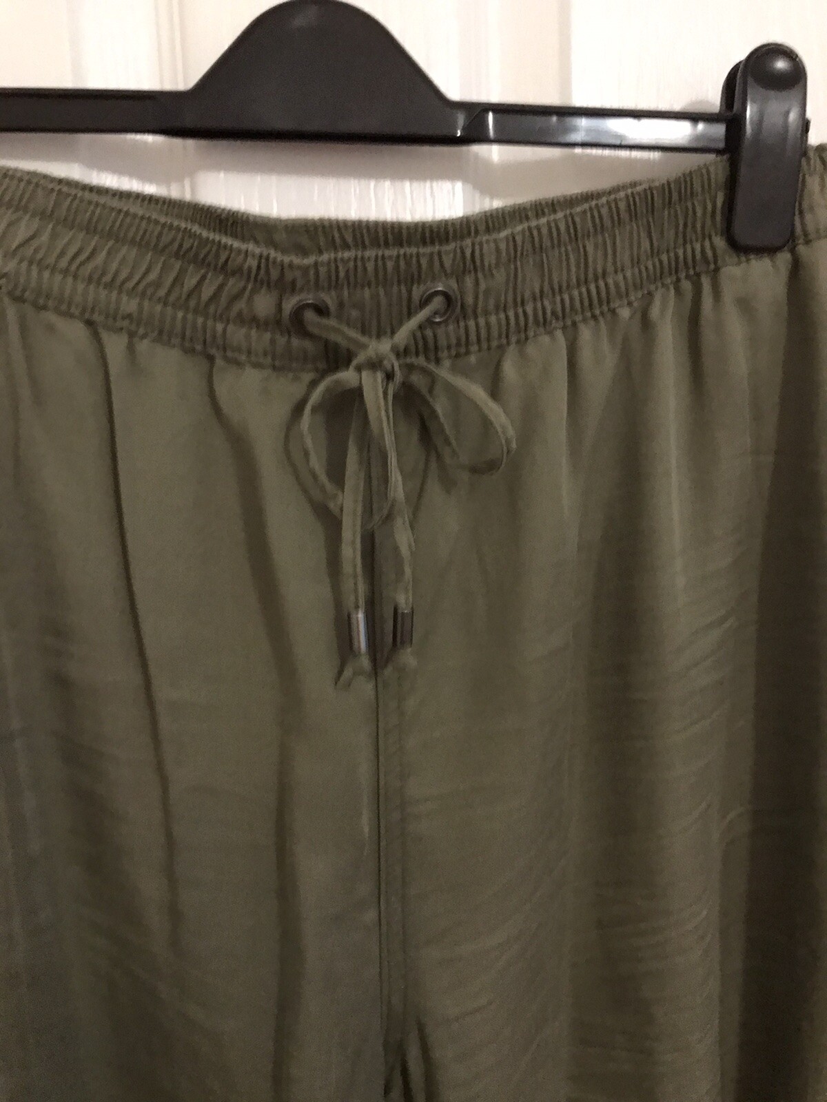 Nutmeg Womens Khaki Cargo Trousers Size 22 Cotton eBay