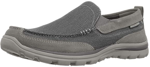 Skechers UOMO SUPER LEGGERO segmento Milford Slip-on Mocassino, Marrone  Chiaro, ci 14 2E | eBay