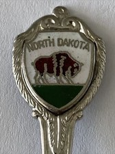 Cuillère souvenir vintage US collection Dakota du Nord