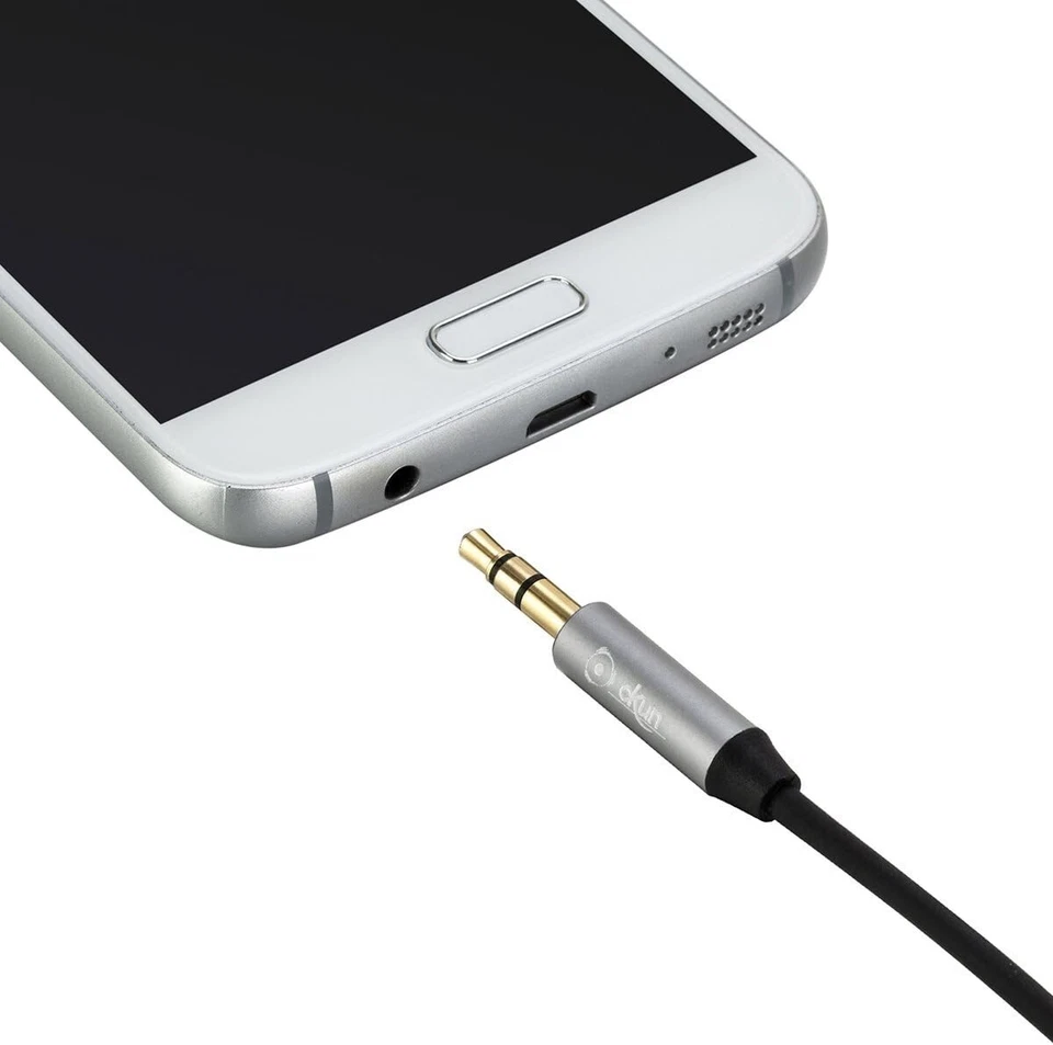 AUX Mini Jack Stereo Cable 3.5mm Male Audio Car Lead 1m Gold-Plated 3.3Feet - Image 3 of 4