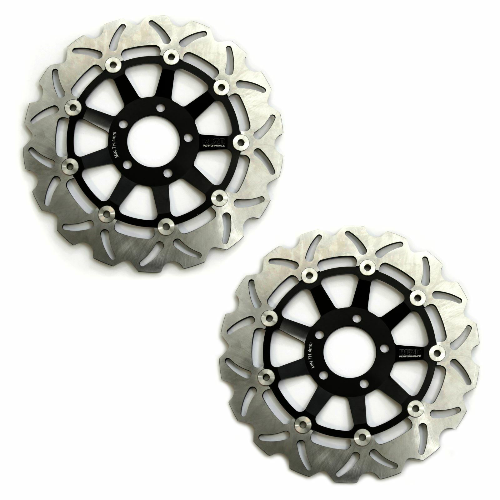 Rezo Wavy Front Brake Rotor Discs Pair for Kawasaki GPZ 1100 95-99