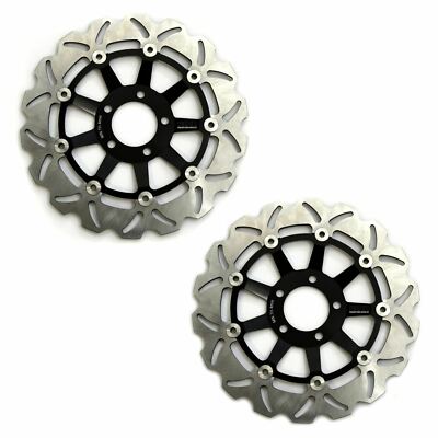 Rezo gewellte Bremsscheiben vorne Paar für Kawasaki GPZ 1100 95-99