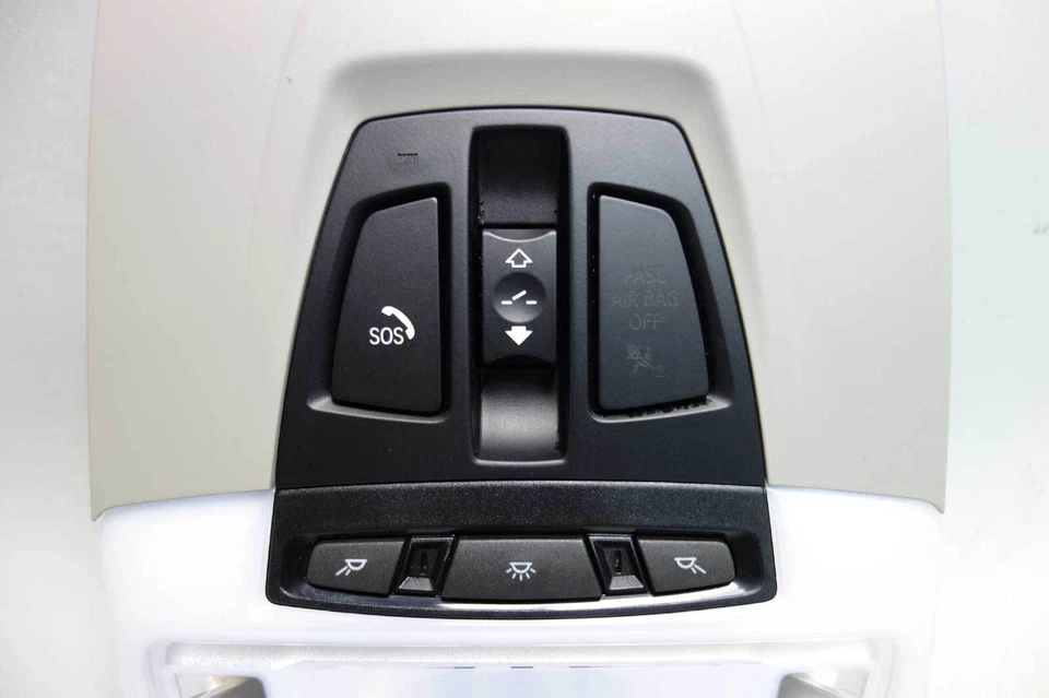 BMW F30 2012-2017 serie 3 serie 2 techo delantero mapa luz interruptor unidad gris OEM Foto 4 de 4