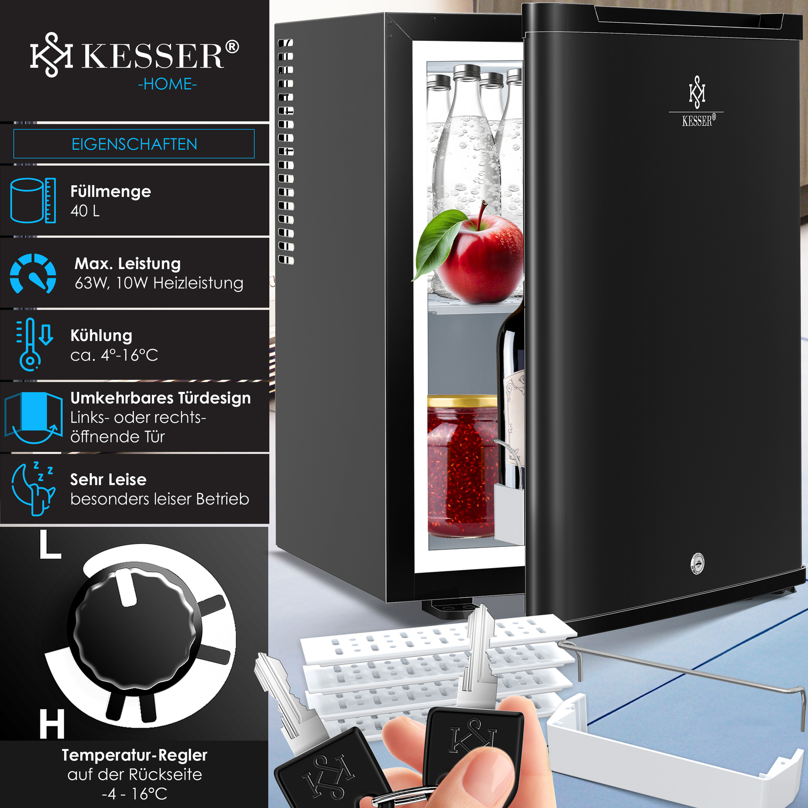 Fabelhafte Kesser Mini Khlschrank Bild