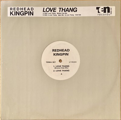 Redhead Kingpin   Love Thang 12  Vinyl Hip Hop Promo 1991 TENDJ367 EXCELLENT