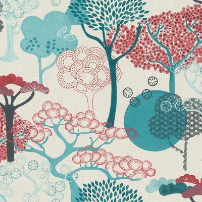 Misaki Red Trees Wallpaper