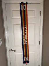 LAFC Los Angeles MLS Football Club Pride Scarf Soccer Rainbow Neck New With Tags