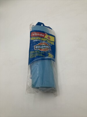 Vileda O Cedar Industrial No Streak 10'' Roll-O-Matic Roller Mop Refill New