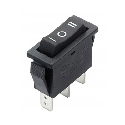 Rocker Switch 3 Position On-Off-On 12V 24V 250V AC DC Switch KCD3