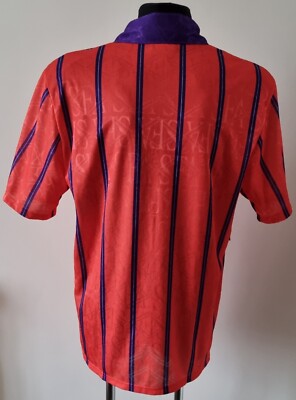 Maillot De Football Écosse 1993-1995 Umbro Away - Taille L, Orange, Vintage