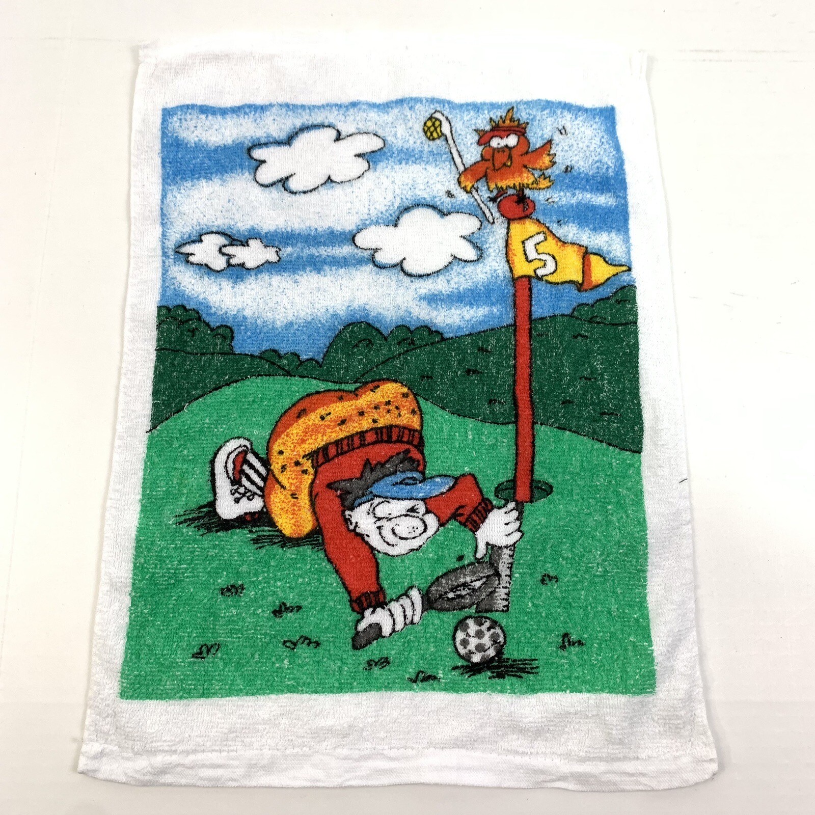 Towel 17 X 13 Caddy Novelty Funny Cartoon 7992