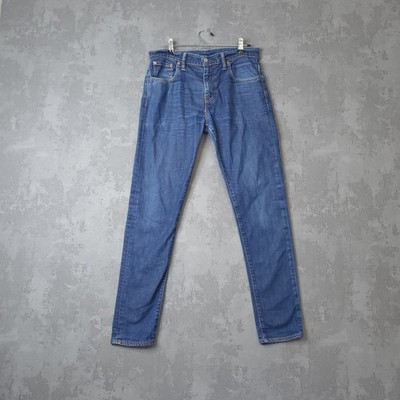 Levi's Jeans Men W31 Blue Denim Cotton Medium Wash Straight Leg 5-Pockets Design