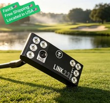 LUXURY NEW L.A.B.Golf LINK 2.2 Putter Black Accra Shaft Right-handed 35"W/ Cover