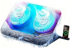 2026 Upgraded Laptop Cooling Pad with Dual TEC Cooler, Gaming Laptop Cooler, 2
